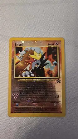 Pokemon Entei 34 Wizards Black Star Promo Reverse Holo WOTC Vintage Card - Image 1