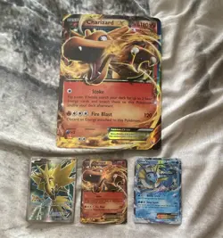 Charizard EX Pokemon TCG 4-Card Lot (Zapdos EX, Vaporeon EX) Holo/Foil - Image 1