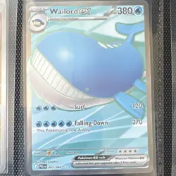Pokemon Wailord ex TCG Paldean Fates Card 097/084 Ultra Rare Holo English - Image 1
