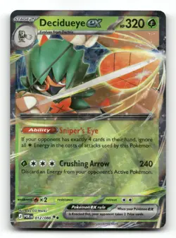 Decidueye ex 012/088 Holo - Perfect Order - Pokemon Card NM/M - Image 1