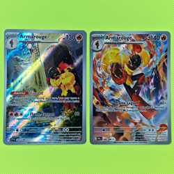 Pokemon TCG Holo 2 Card Lot - Armarouge 086/084+203/198 - English - Image 1
