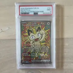 The Pokemon Company Meowth ex 121/088 Me03 Perfect Order SIR Holo PSA 9 170HP - Image 1