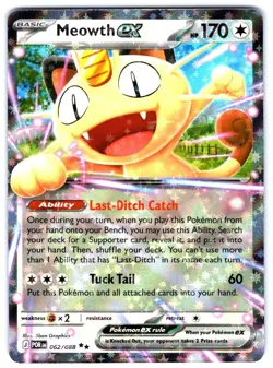 Meowth ex 062/088 Double Rare Perfect Order Pokemon Holo Near Mint - Image 1