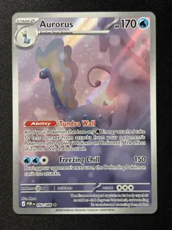 Aurorus 092/088 Illustration Rare Full Art Pokemon Card Perfect Order English - Image 1