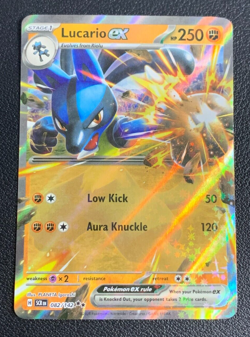 Lucario ex 082/142 Stellar Crown Double Rare Holo Pokemon TCG Card NM - Image 1