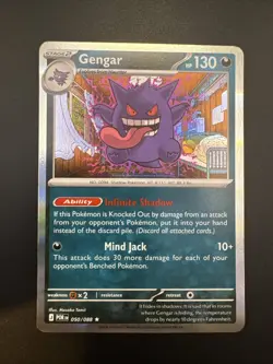 Pokemon TCG Perfect Order Gengar Holo Card 050/088 NM Condition - Image 1