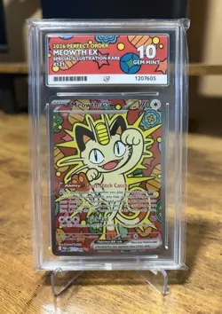 Pokemon TCG Meowth ex 121/088 - Perfect Order - ACE 10 - Image 1