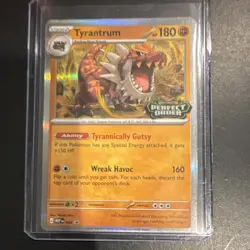 Pokemon TCG Tyrantrum 066 Perfect Order Holo Rare 180 HP EN Pokemon Card TPC - Image 1