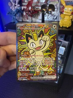Pokemon TCG: Mega Evolution Perfect Order - Meowth ex 121/088 SIR - Near Mint - Image 1