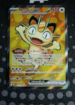 Meowth ex Pokemon ME03: Perfect Order POR #107/88 Holo Near Mint - Image 1