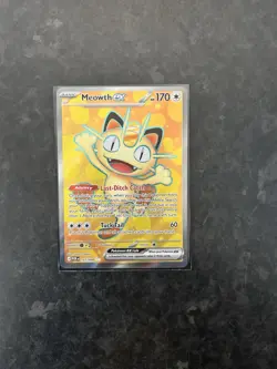 Meowth Ex 107/88 SR Full Art Pokemon Perfect Order TCG Mint Condition - Image 1