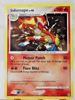 Pokemon Card Infernape 5/130 Holo Rare Diamond and Pearl LP/MP - Image 1