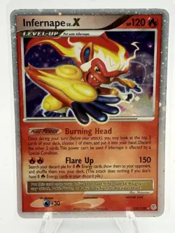 Infernape LV.X 121/130 Holo 2007 Diamond & Pearl DP Rare English Pokemon Card MP - Image 2