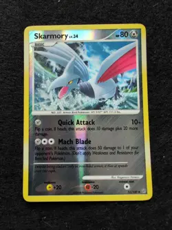 Skarmory 51/100 Reverse Holo Diamond & Pearl Stormfront Pokemon Card 2008 LP - Image 1