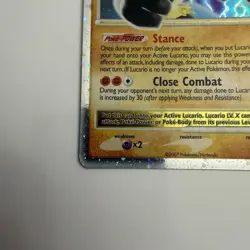 POKEMON LUCARIO LV.X DIAMOND AND PEARL BLACK STAR PROMO HOLO CARD - LP - Image 4