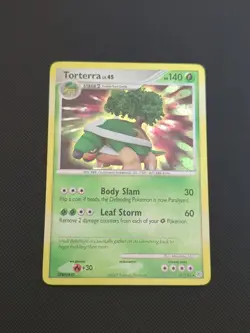 Pokemon TCG Torterra Holo Rare Card 17/130 Diamond and Pearl Base Set - Image 1