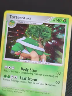 Pokemon TCG Torterra Holo Rare Card 17/130 Diamond and Pearl Base Set - Image 2