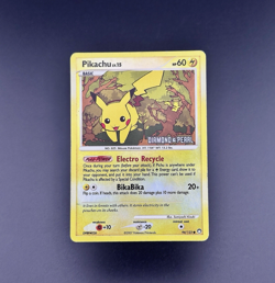 Pokemon Card TCG Pikachu 94 Diamond & Pearl Stamped Burger King Reverse Holo HP - Image 1