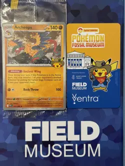 Pokemon TCG Archeops Field Museum Exclusive Promotional Card - new, sealed - Image 1