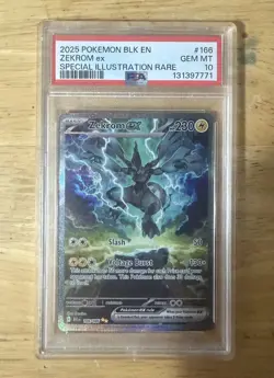 Zekrom EX 166/086 PSA 10 Black Bolt Pokemon Alt Art Special Illustration Rare - Image 1