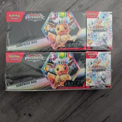 Pokemon Prismatic Evolutions Surprise Box Booster Bundle Set Sams Club Sealed - Image 1