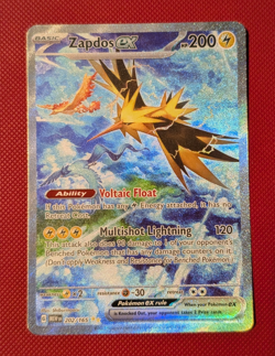 Pokemon TCG - Zapdos ex - 202/165 SIR - Scarlet Violet 151 NM - Image 1