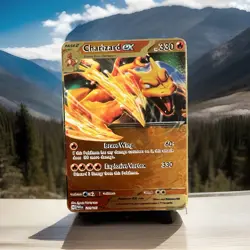 Charizard EX Metal Custom Card 205/165 Scarlet & Violet 151 Holo Pokemon Rare - Image 1