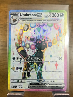 Umbreon ex 176 SVP EN Black Star Promo Scarlet Violet Tera Pokemon TCG Card NM - Image 1