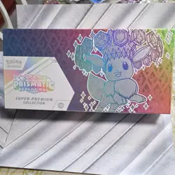 Pokemon TCG Scarlet & Violet Prismatic Evolutions Super-Premium Box Eevee - Image 1