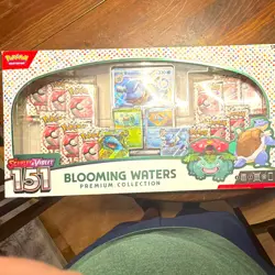 Pokemon TCG Scarlet & Violet 151 Blooming Waters Premium Collection Box 12ct - Image 1