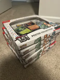 Pokemon TCG Scarlet & Violet 151 Poster Collection Box X6 SEALED (Opened Case) - Image 2