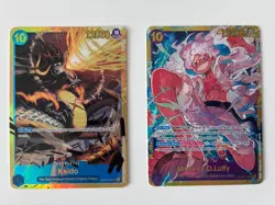One Piece TCG Kaido OP05-118 Monkey.D.Luffy OP05-119 Secret Rare English NM - Image 1