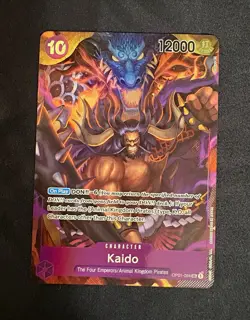 ONE PIECE OP01-ROMANCE DAWN KAIDO OP01-094 SR PARALLEL ALT ART FOIL - Image 1