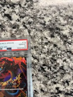 2023 One Piece OP05 118 Kaido Alt Art SEC PSA 10 Gem Mint - Image 2