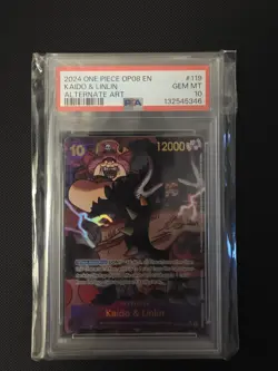 2024 One Piece Kaido & Linlin OP08-119 Alternate Alt Art #119 PSA 10 Gem Mint - Image 3