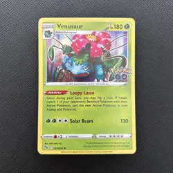 Pokemon Card Venusaur 003/078 Pokemon Go Holo Rare - Image 2