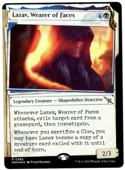 Lazav, Wearer of Faces 0366 Rare Showcase Foil Karlov Manor MTG Near Mint - Image 1
