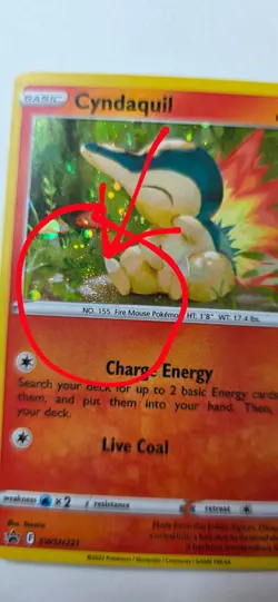 Pokemon TCG Cyndaquil SWSH221 Promo Cards FAT SWIRL Holo NM 🌀 - Image 1