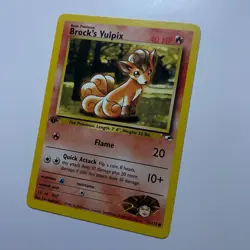 Pokemon TCG Cards 1st Edition Brock's Vulpix 73/132 Gym Heroes NM - Image 2
