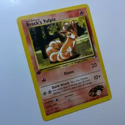 Pokemon TCG Cards 1st Edition Brock's Vulpix 73/132 Gym Heroes NM - Image 3