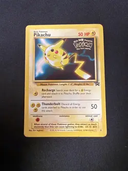 Dutch Pikachu Movie 2000, 4 Promo Cards, Pokemon World Collection, HP - Image 1