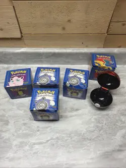 Lot Of 5 Pokemon 23k Burger King Cards, 4 New With Box -Charizard Empty Box - Image 1