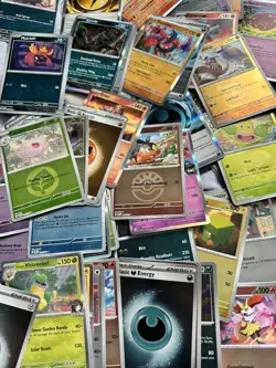 Pokemon TCG Bulk Cards ETB full with 500+ cards and 100 holos mainly Pitch Black - Image 1
