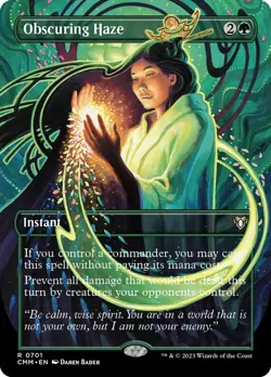 1 x Obscuring Haze - Borderless - Commander Masters - NM-Mint - MTG - Image 1