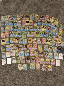 Huge Pokemon Non Holo Vintage Lot Team Rocket Legendary Base Set 115 Cards - Image 1