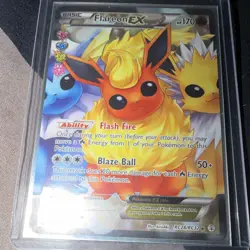 Pokemon TCG Venusaur EX XY123 Promo & Flareon EX RC28/RC32 Holo 2 Cards - Image 3