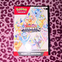 Pokemon TCG Prismatic Evolutions Booster Bundle 6 Packs (10 Cards Each) - Image 1