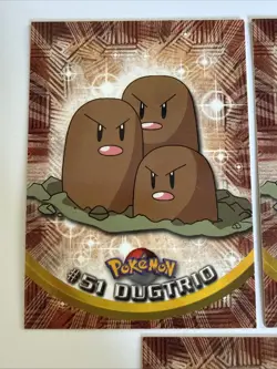 3x DIGLETT DUGTRIO #51 Pokemon Cards TCG Topps TV Animation - Image 2