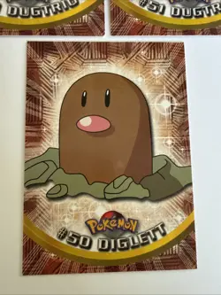3x DIGLETT DUGTRIO #51 Pokemon Cards TCG Topps TV Animation - Image 4