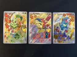 Pokemon First Partner Gen 2 Card Set X3 - Promo Cards - All NM - Image 1